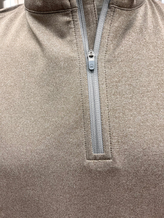 Peter Millar Performance Quarter Zip - Popular Brown