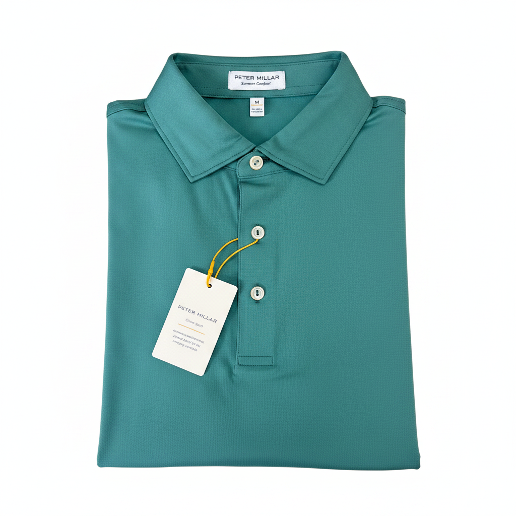 Peter Millar Solid Polo-Snow Pea