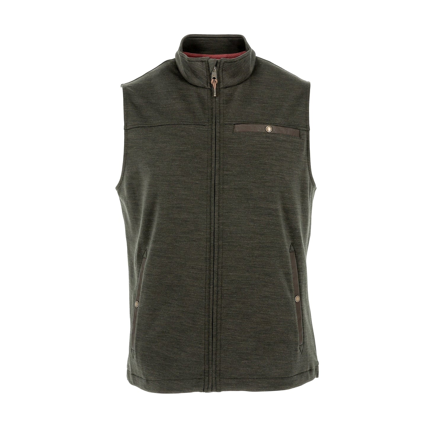 Tucker Fleece Vest - Peat Green