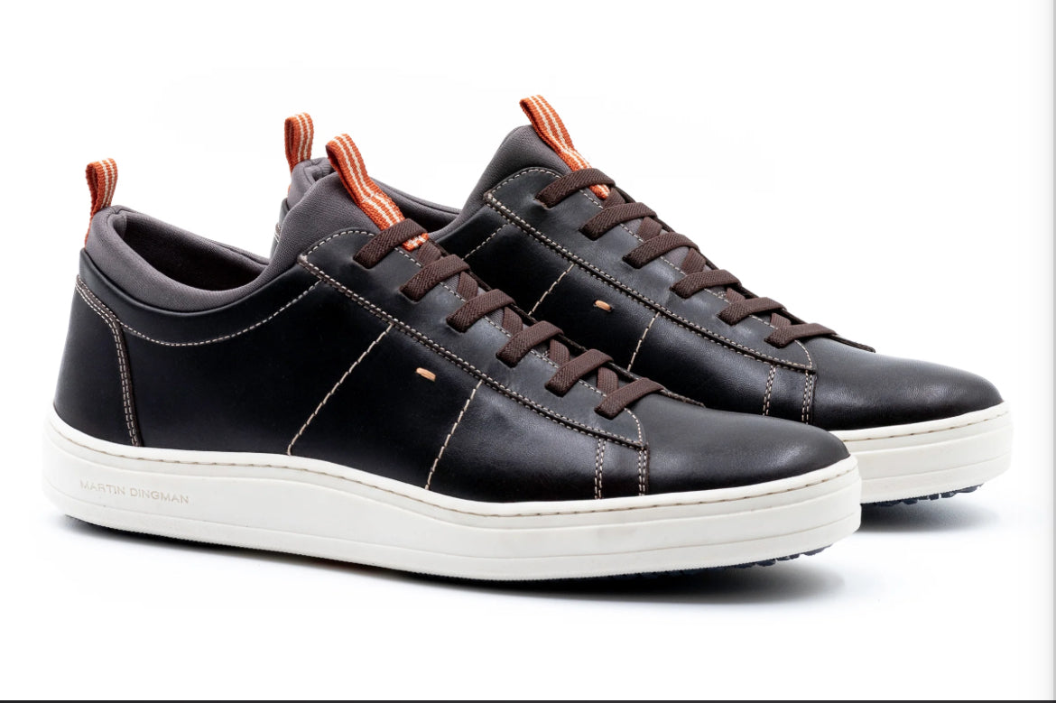Cameron Leather Sneaker - Dark Chocolate