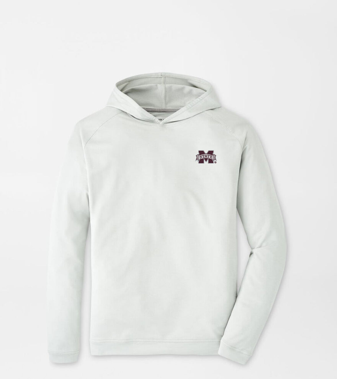 Peter Millar Mississippi State Gray Performance Hoodie