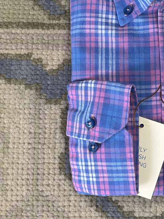 Hagen Linen Buttondown - Cttg Blue