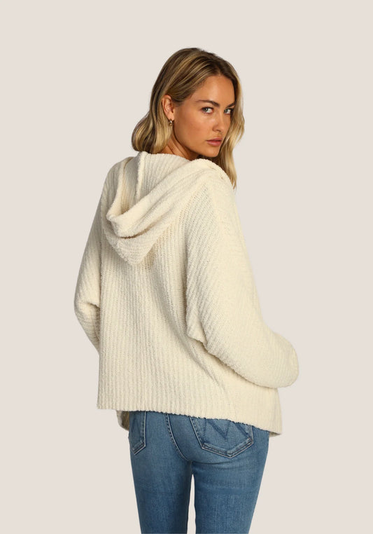 Women's Beige Hooded Jacket