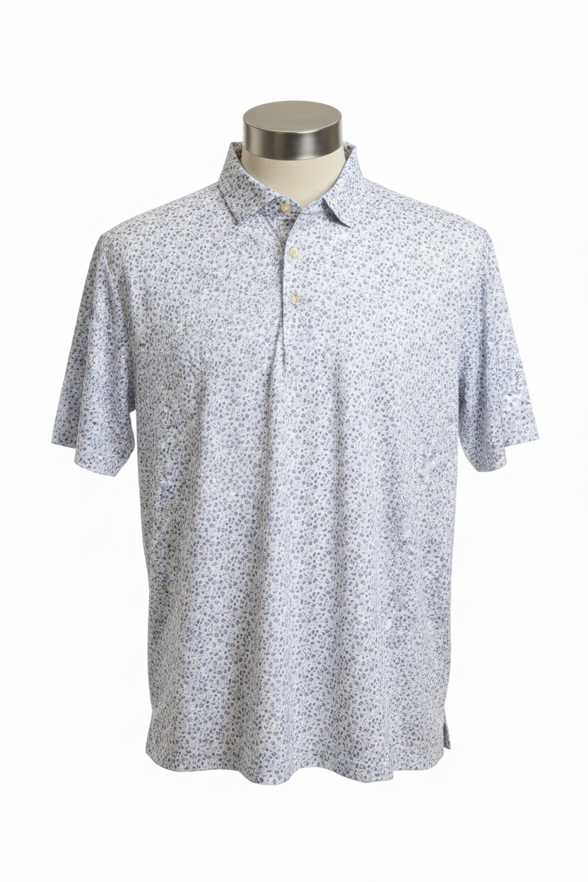 Oyster Roast Jersey Polo - White