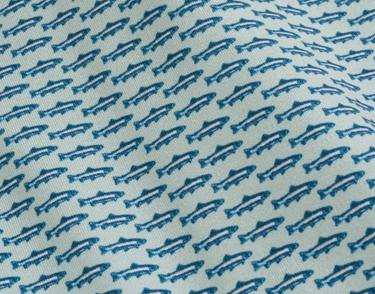Trout Printed Polo-Elm