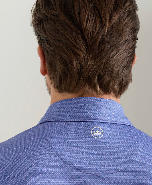 Peter Millar Dashwood Performance Jersey Polo - Windsor Blue