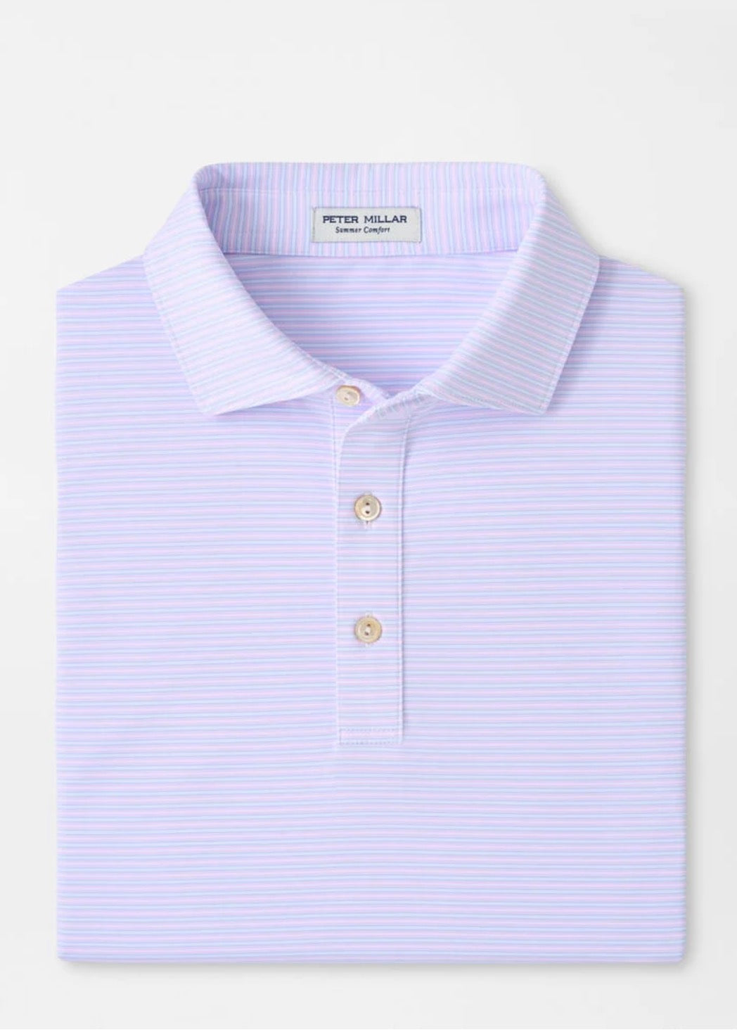 Harrington Perf Jersey Polo - White/Stream Blue