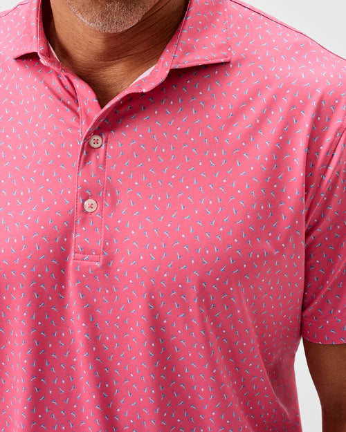 Johnnie-O Tini Dancer Polo - Pink Lemonade