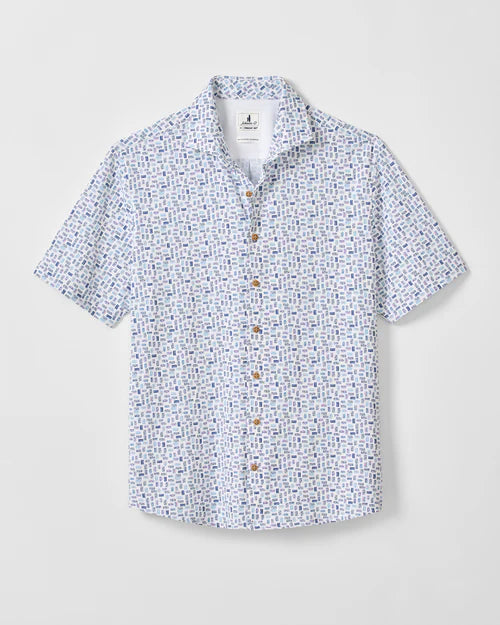 Johnnie-O Roadtrip SS Shirt - White