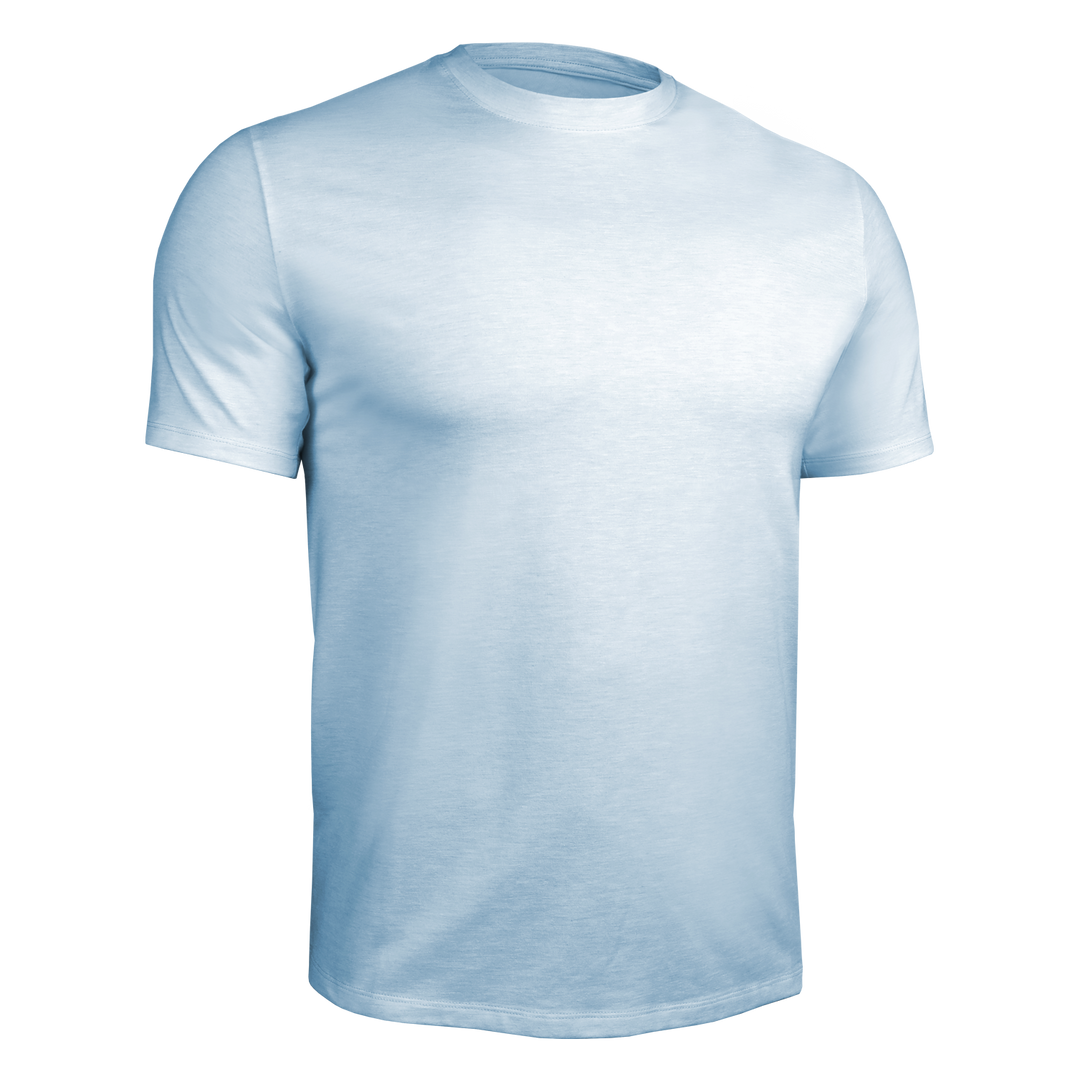 Luxury Tee-Heathered Lt. Blue