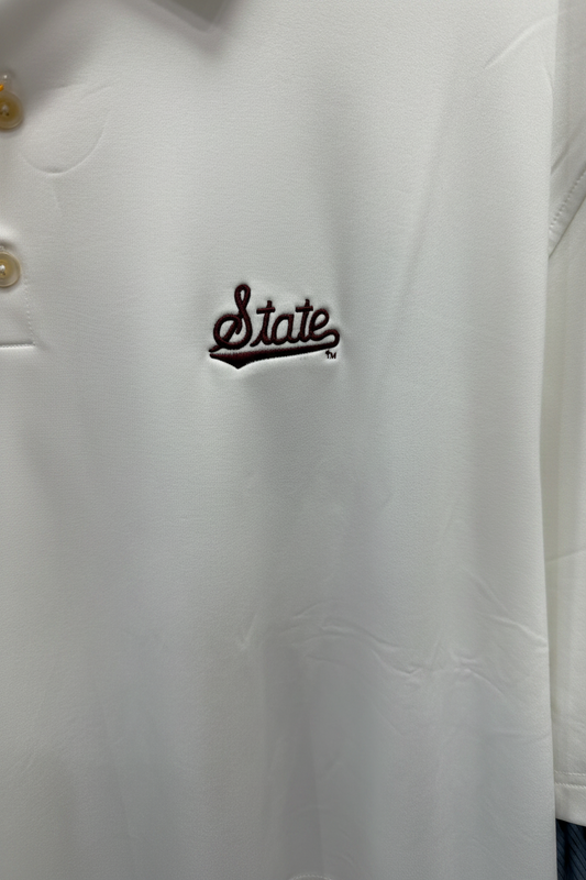 State Solid Polo-White