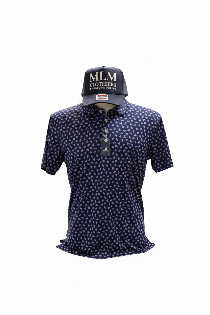 USA Performance Polo-Navy