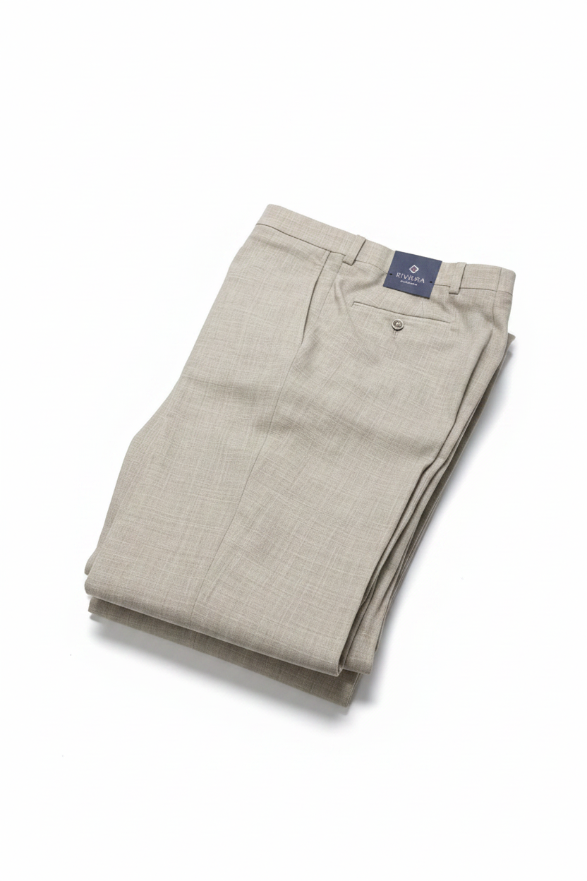 Linen Blend Pant-Sand