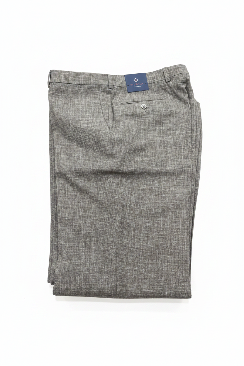 Linen Blend Pant-Brown
