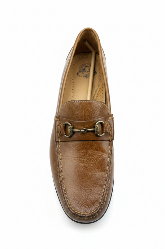 Horse Bit Loafers-Burnt Cedar
