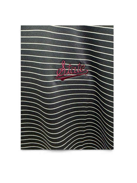 Johnnie-0 Beau State Script Polo-Black