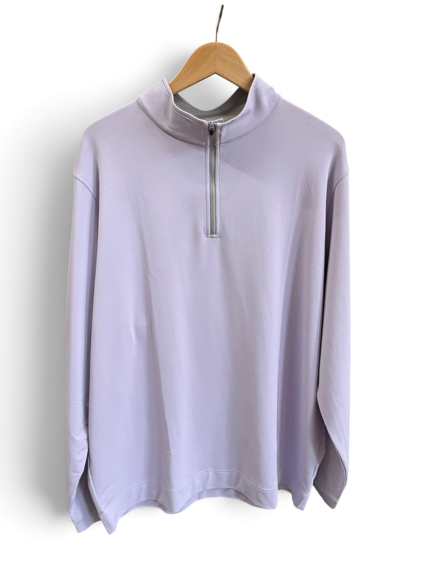 Perf Quarter Zip-Purple Ash