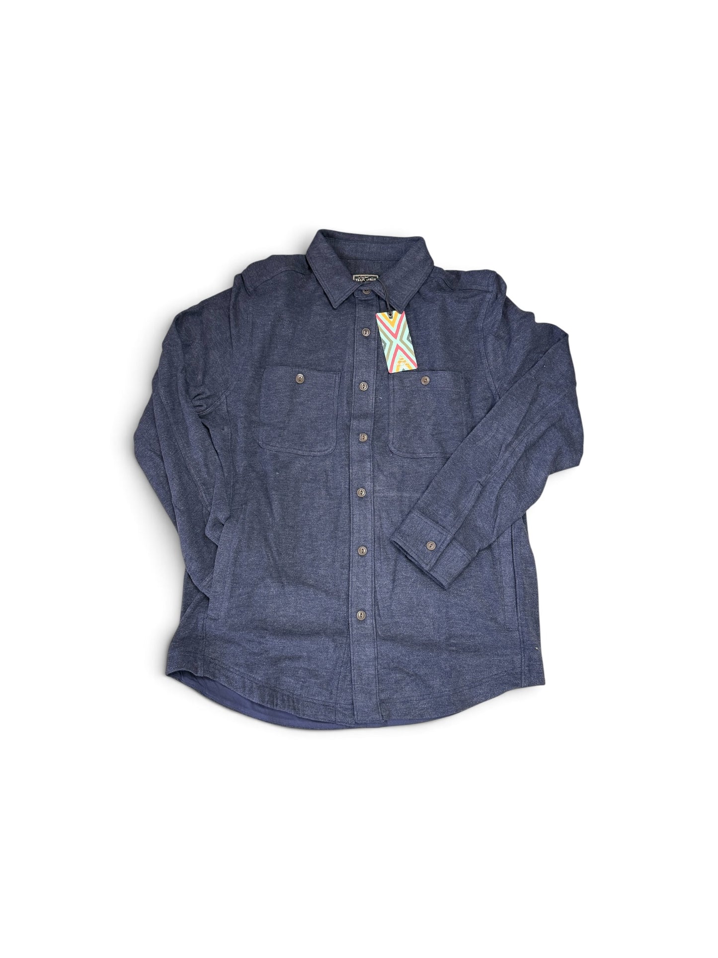 Long-Sleeve 2 Pocket Shirt-Navy