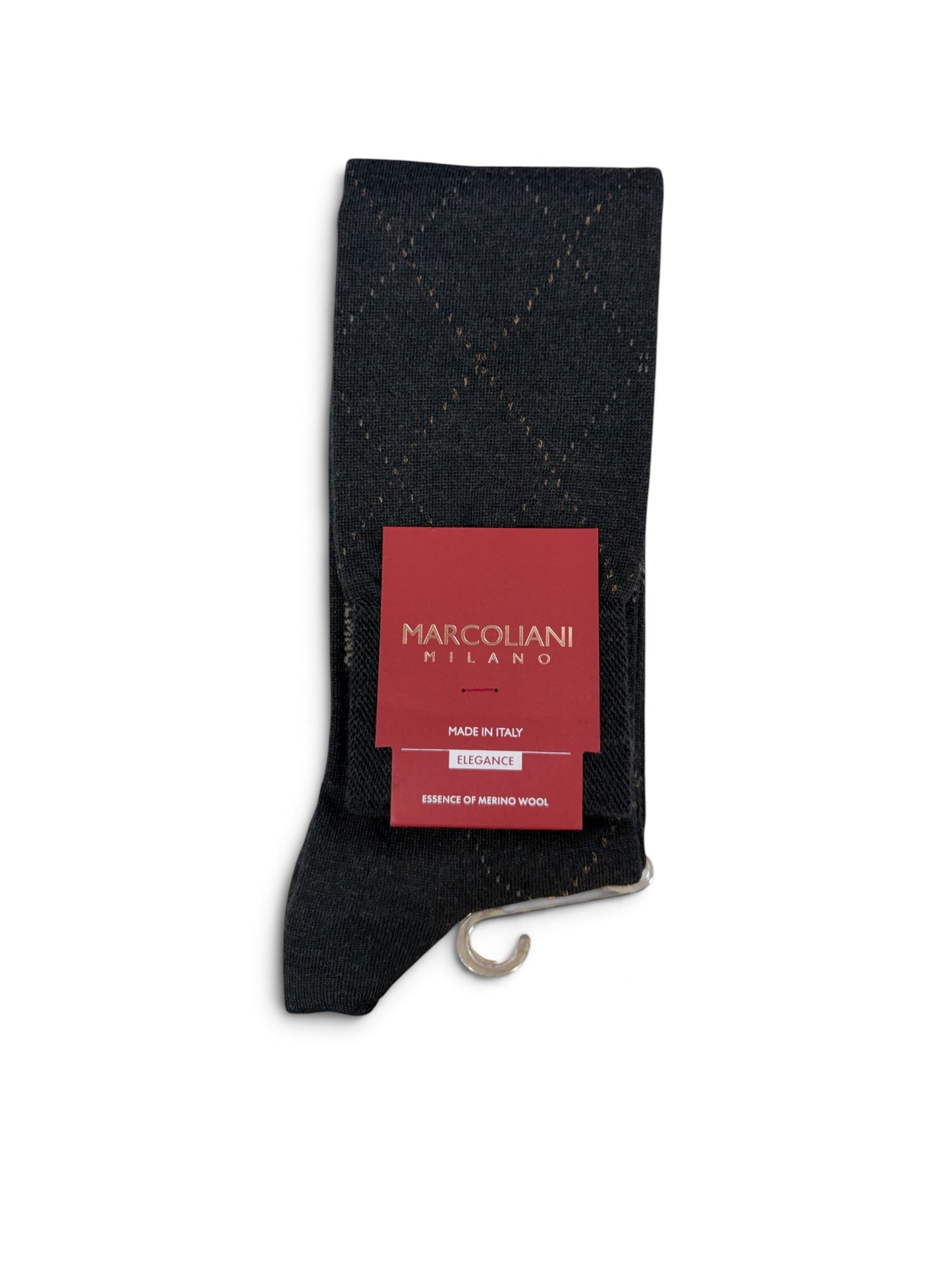 OTC Extrafine Merino Thin Argyle Socks-Charcoal