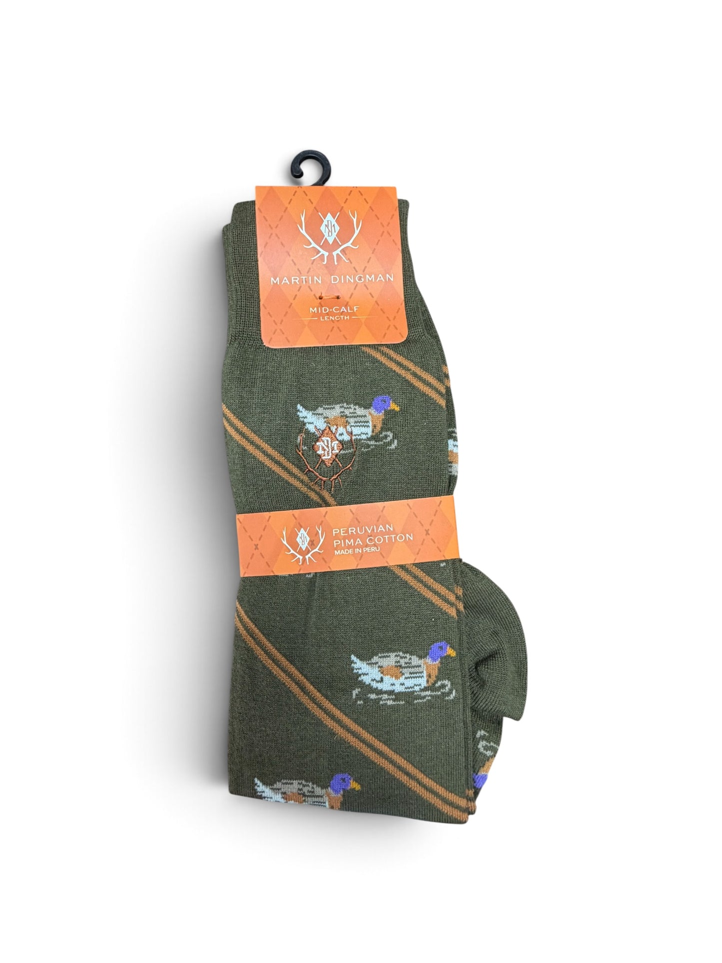 Wood Duck Cotton Socks-British Khaki