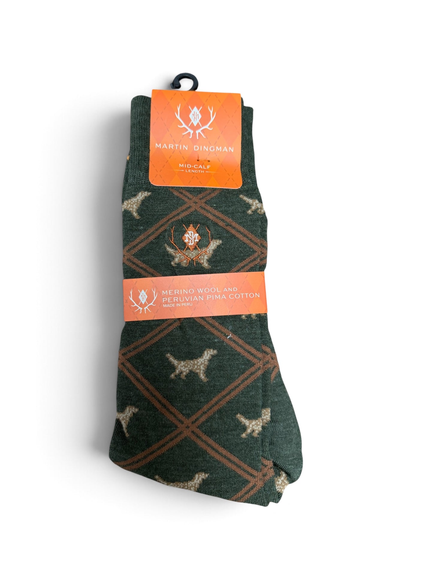 Llewellin Peruvian Pima Cotton Socks-Forest
