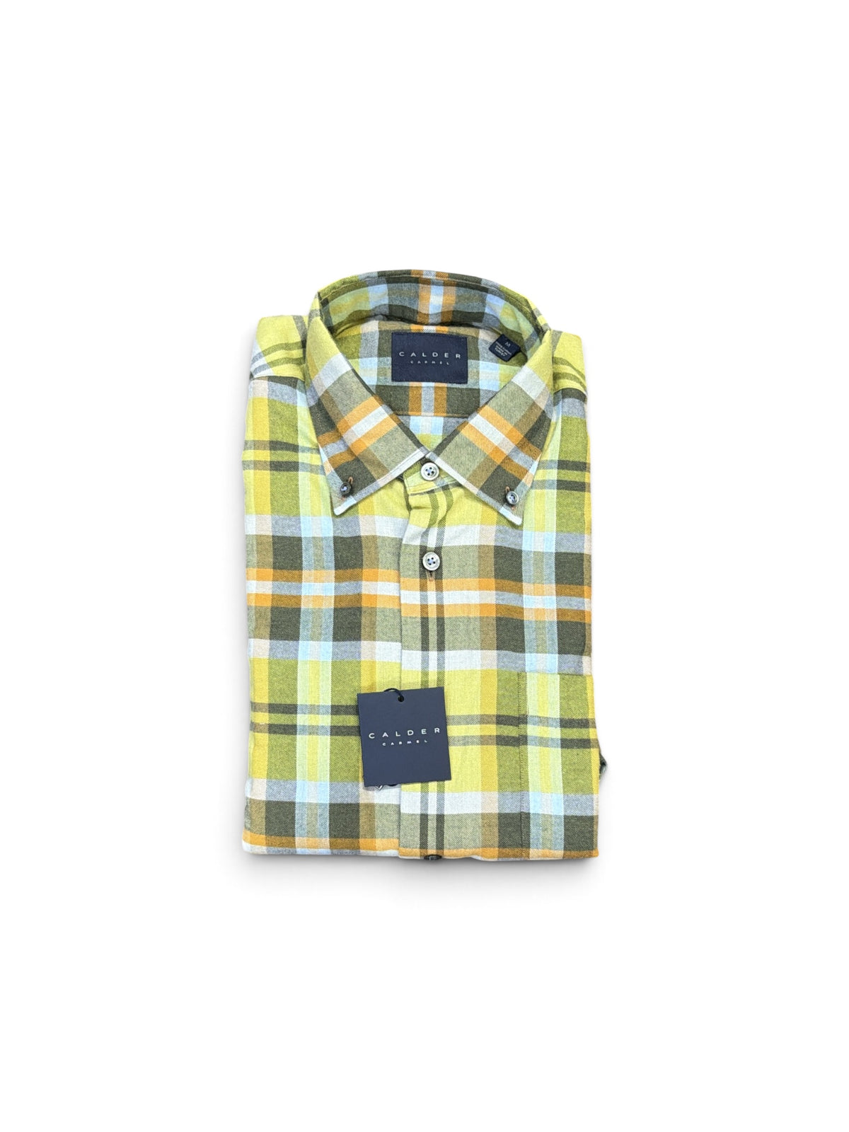 Harvest Plaid Buttondown-Golden/Olive