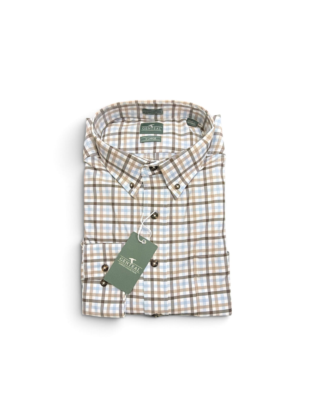 Bishop Performance Sport Shirt-Rustic Brown