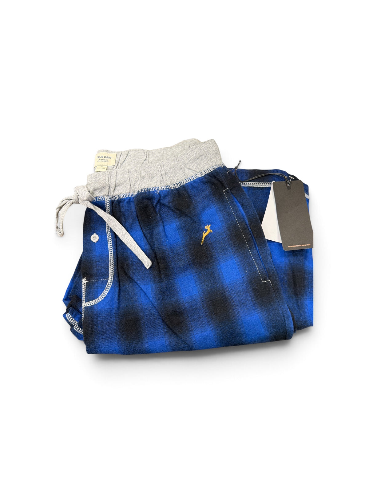 Alpine Check Flannel Pant-Blue