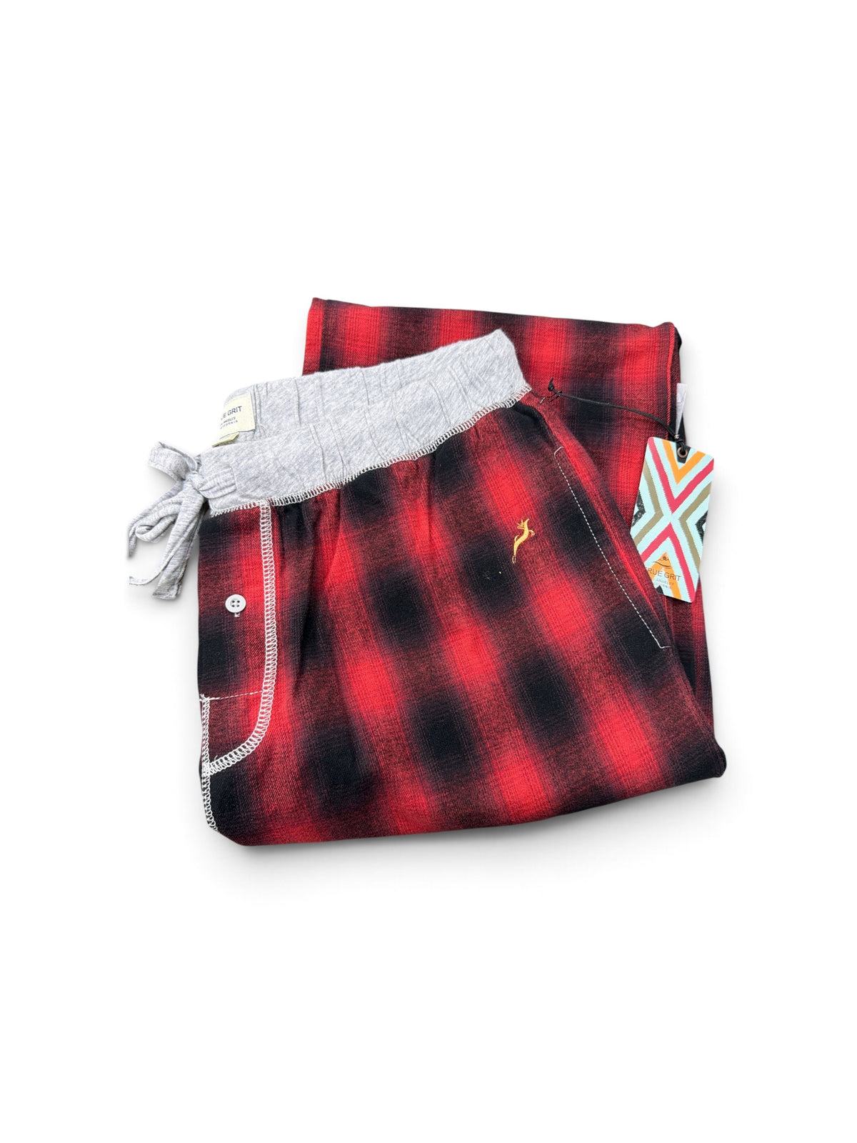 Alpine Check Flannel Pant-Red