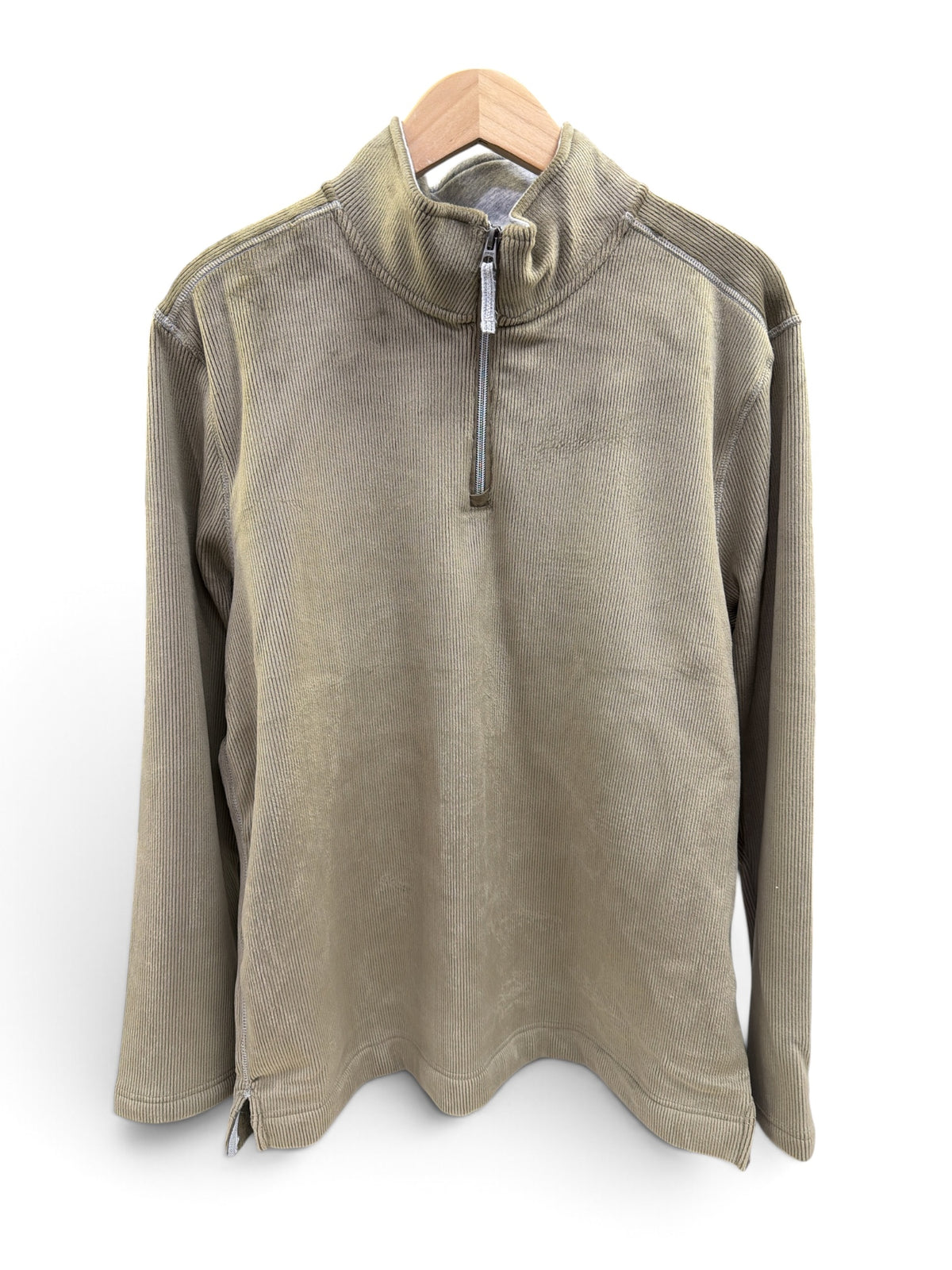 True Grit Zip 1/4 Pullover-Tobacco