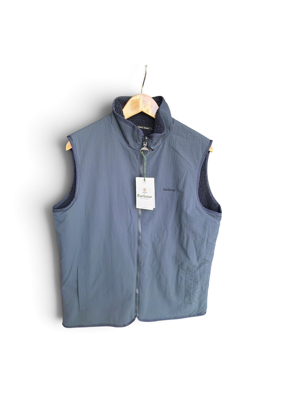 Barbour Reversible Fleece Gilet-Navy