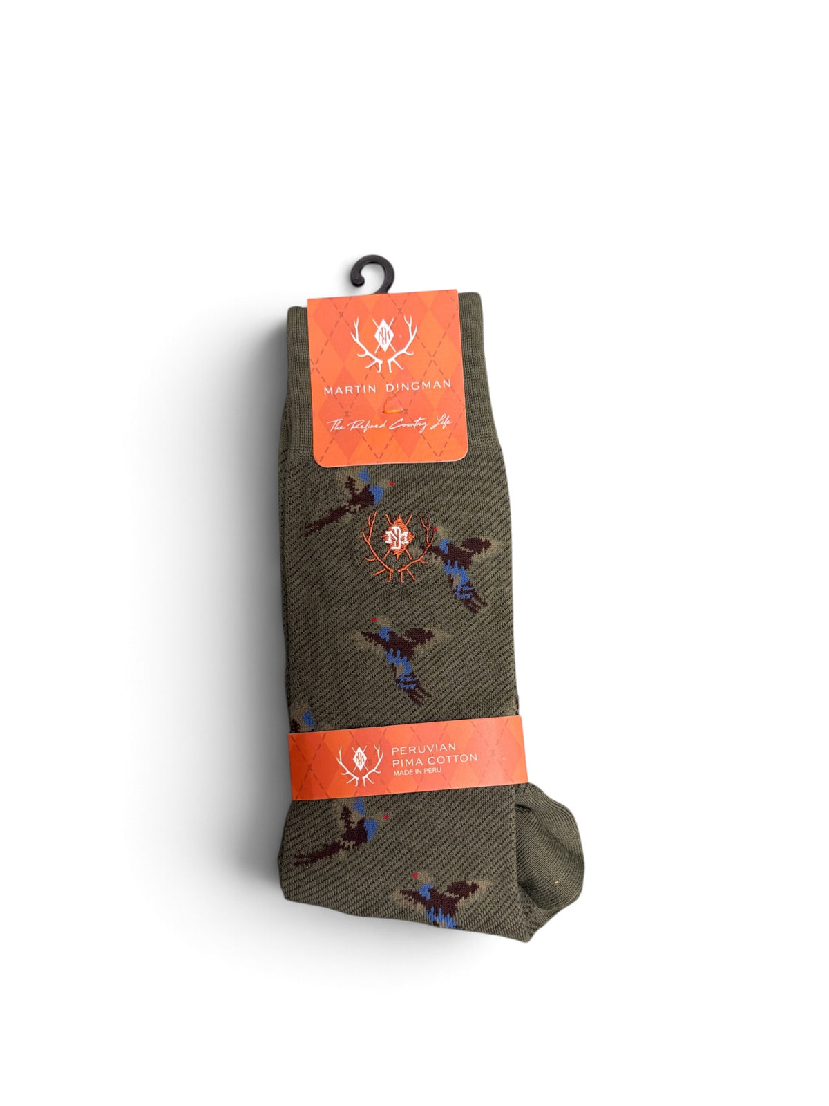 Pheasant Socks( Mid-Calf)-Military Green