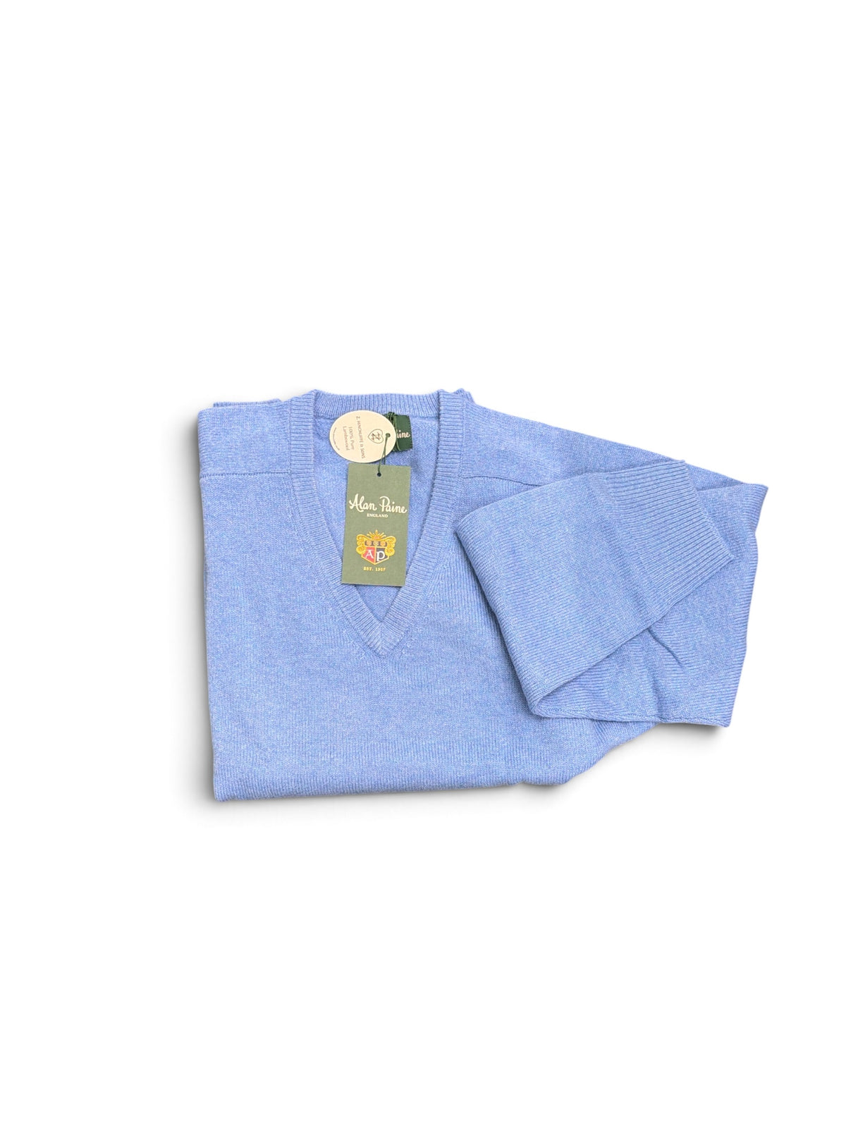 LS Saddle Vee Neck-Cornflower