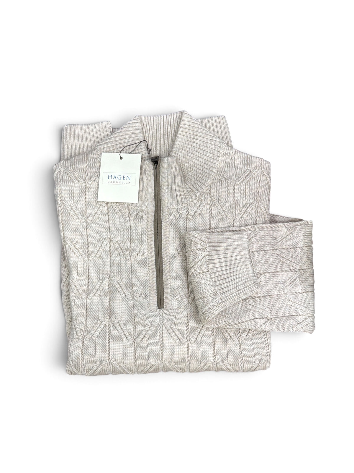 River Quarter Zip-Sand