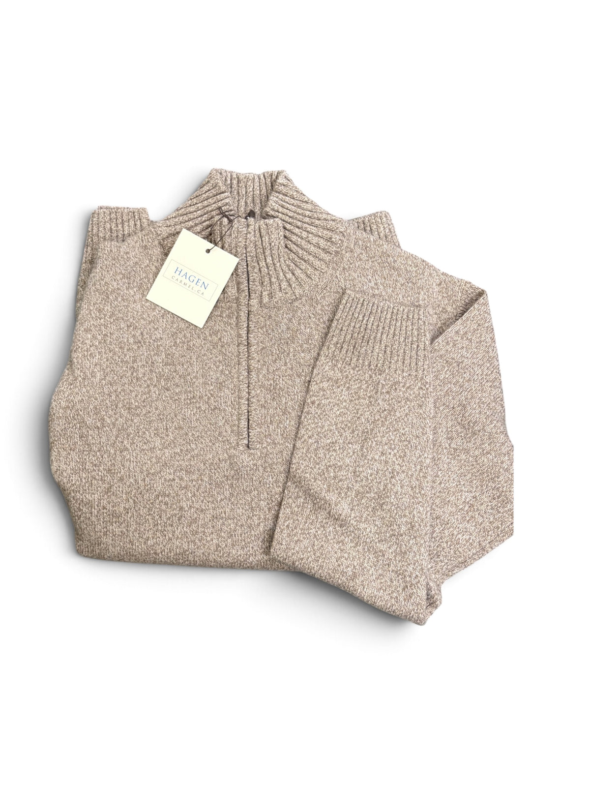 Mission Quarter Zip-Oatmeal