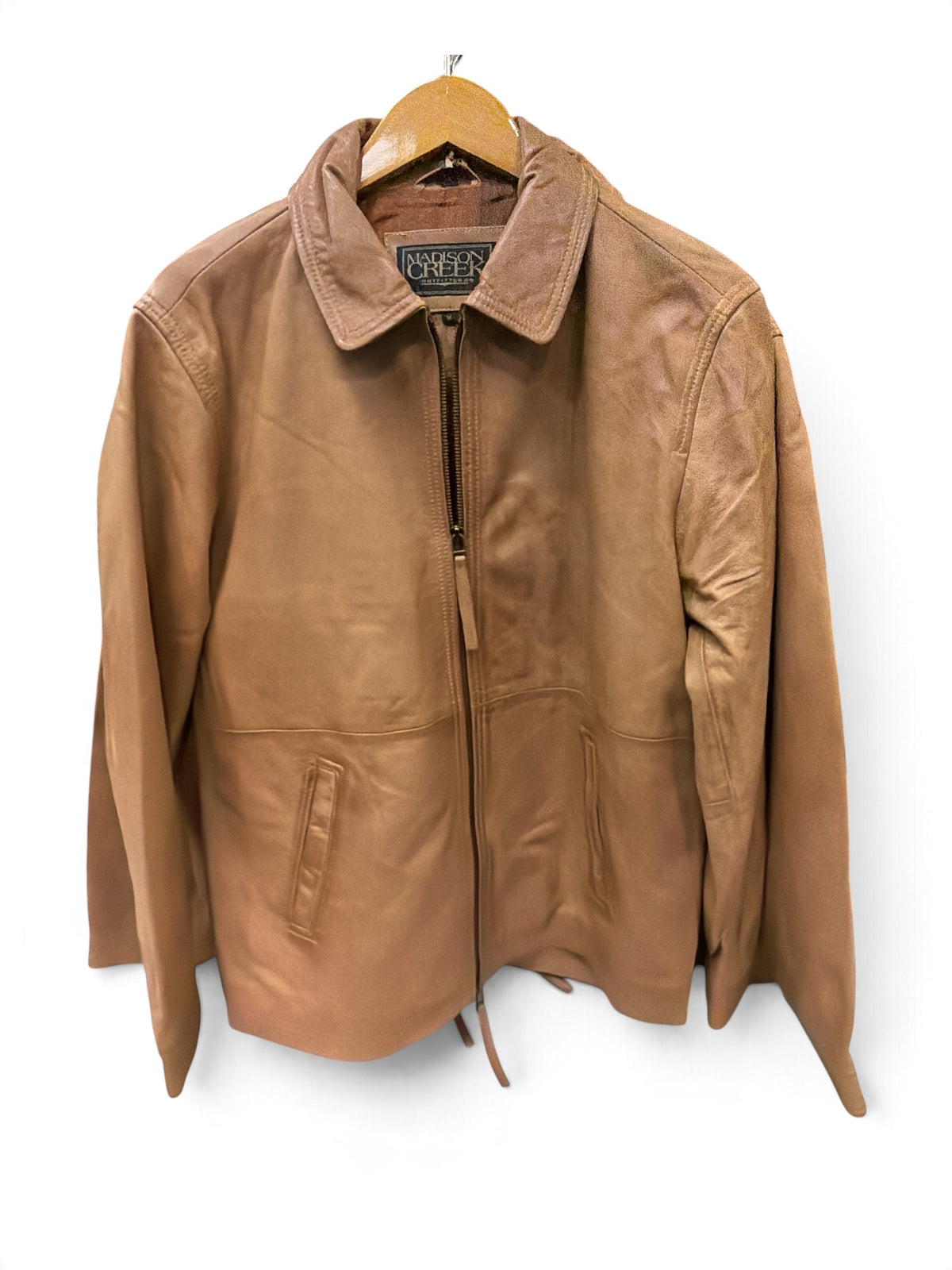 Sundance Leather Jacket-Camel