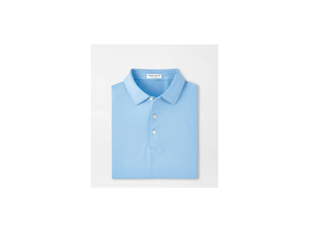 Peter Millar Solid Performance Polo - Cottage Blue