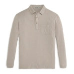Wander Long-Sleeve Polo-Birch