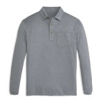 Wander Long-Sleeve Polo-Ash Gray