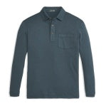 Wander Long-Sleeve Polo-Indigo