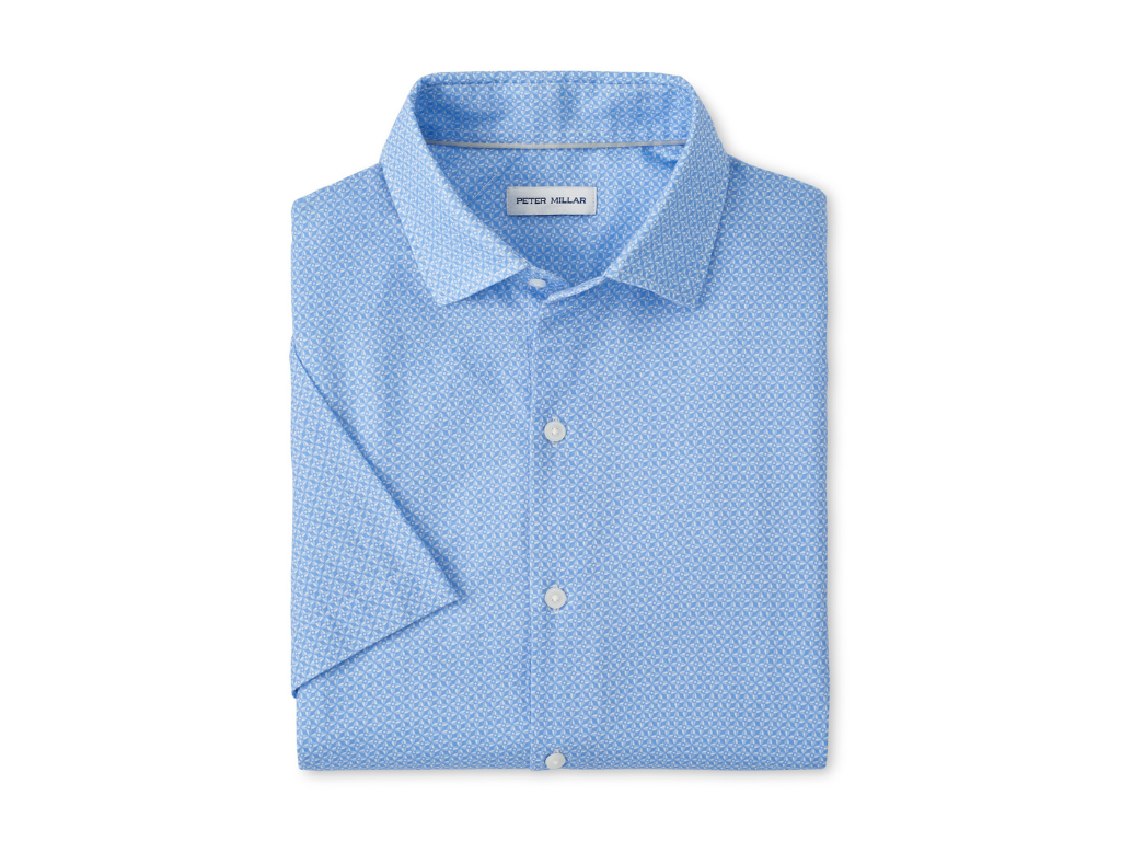 Windsail Cotton Lyocell Sport Shirt - Bluebird