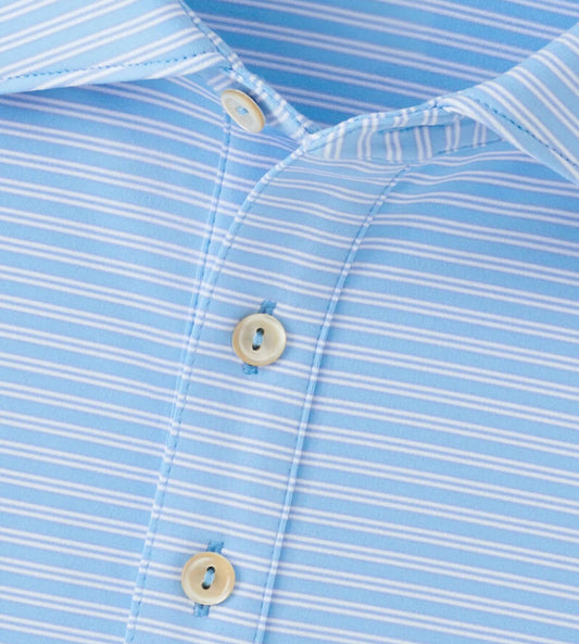 Peter Millar Performance Jersey Polo - Seaport Blue