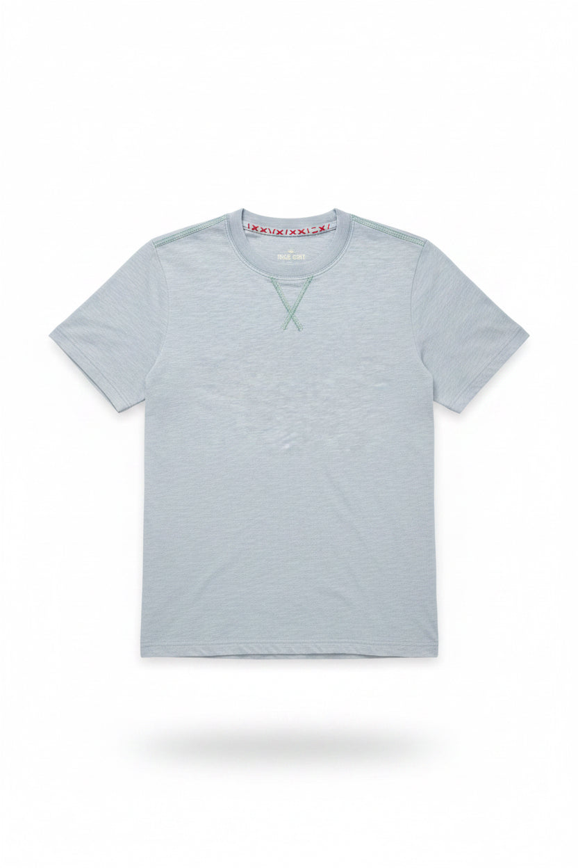 True Grit Short Sleeve Crew-Stratus