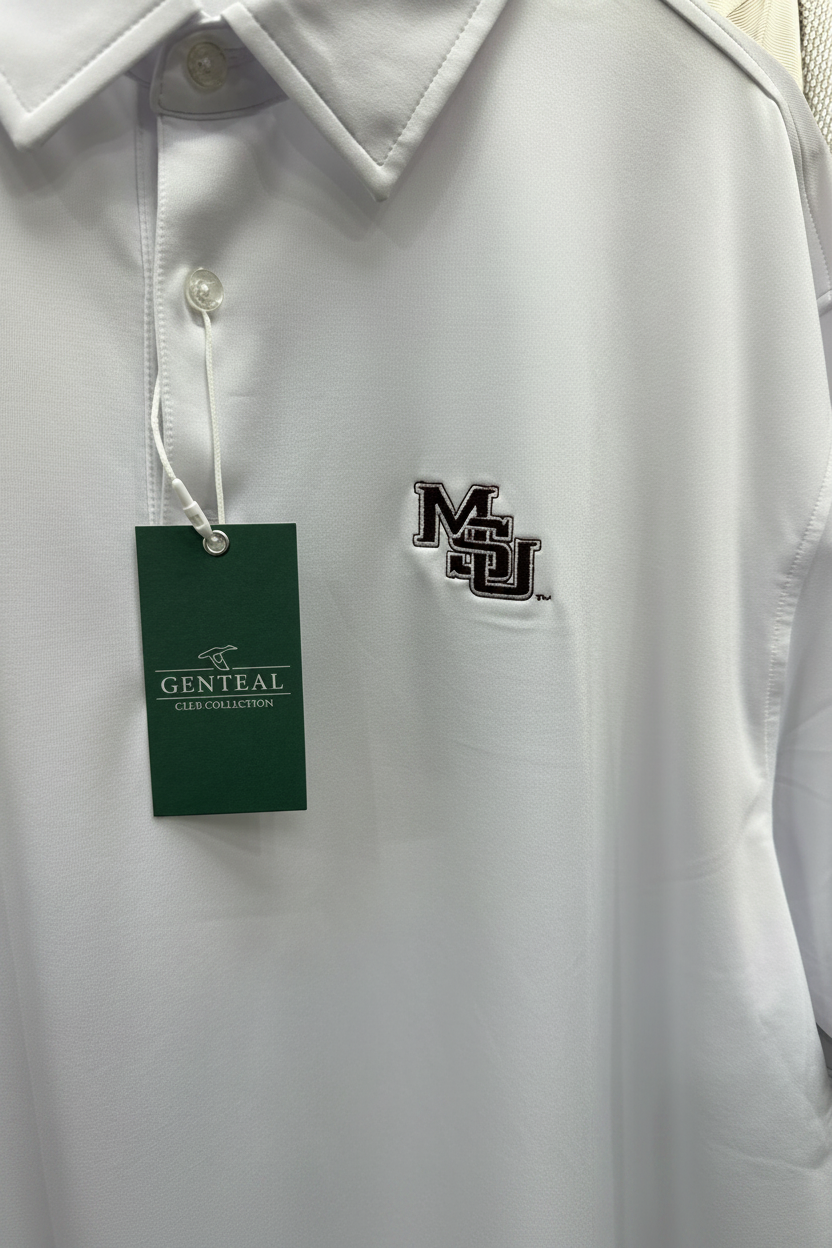 MSU Solid Polo-White