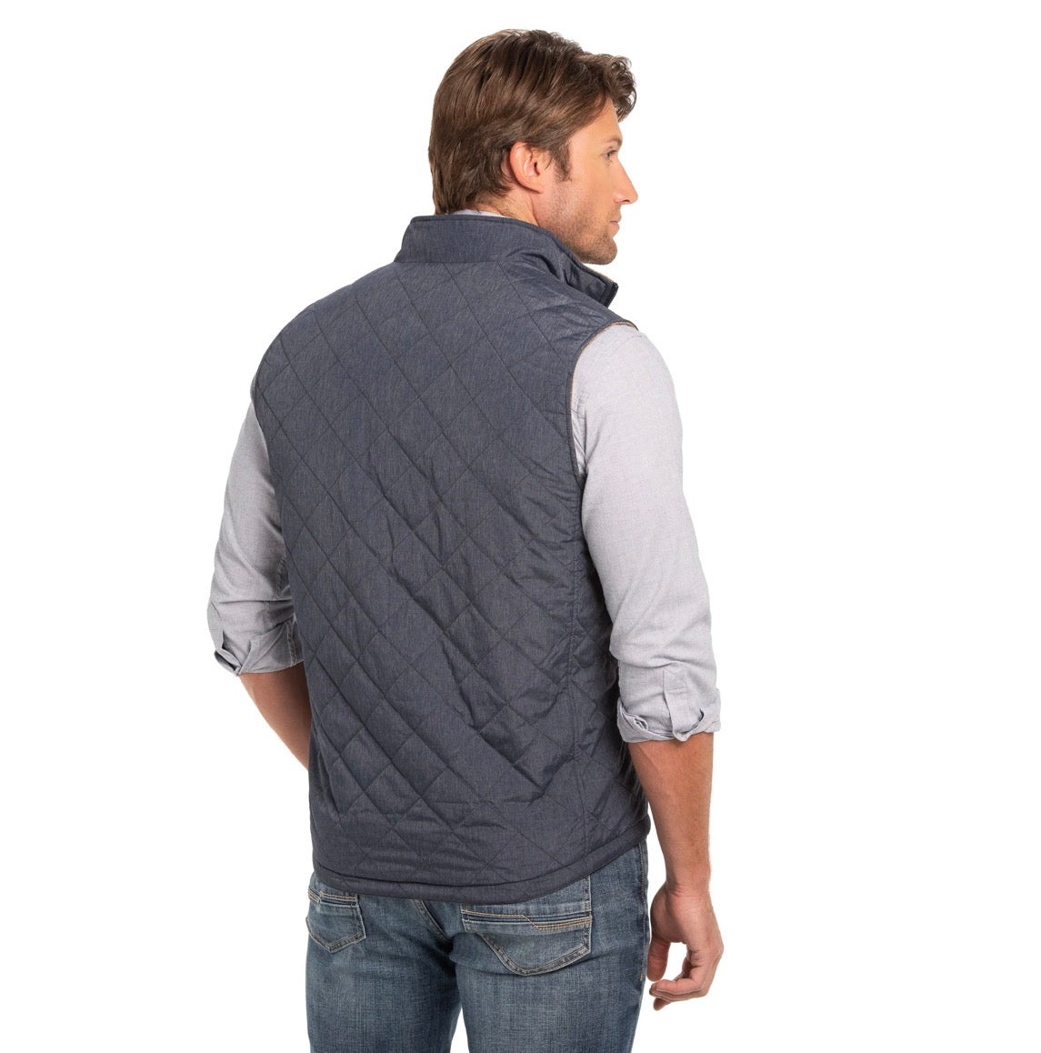 Madison Creek Outfitters Sautee Vest - Wheat Glen & Blue