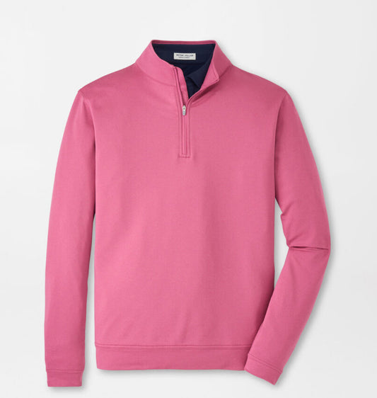 Peter Millar Performance Quarter Zip - Rosewood
