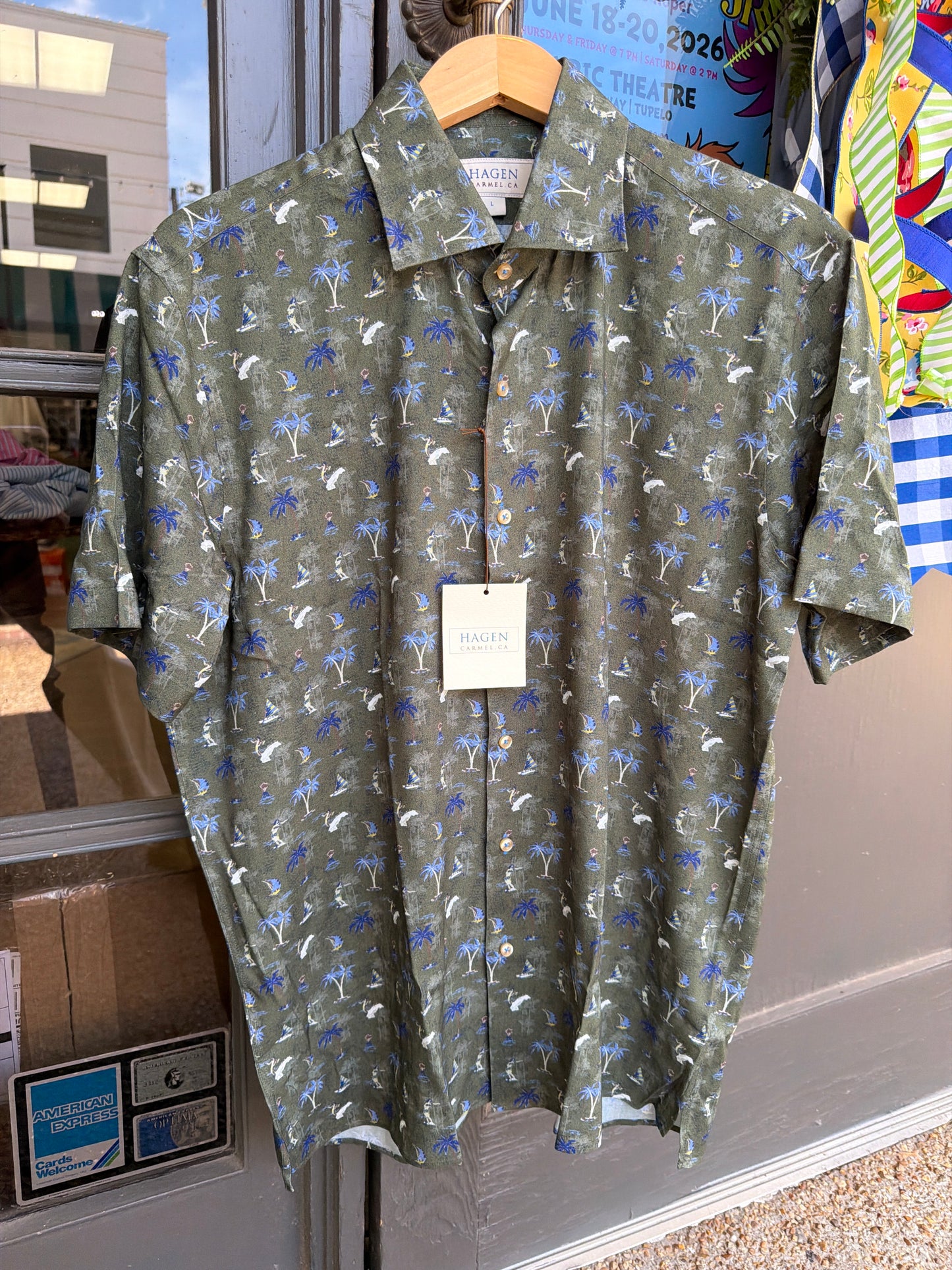 Hagen SS Island Surf Buttondown