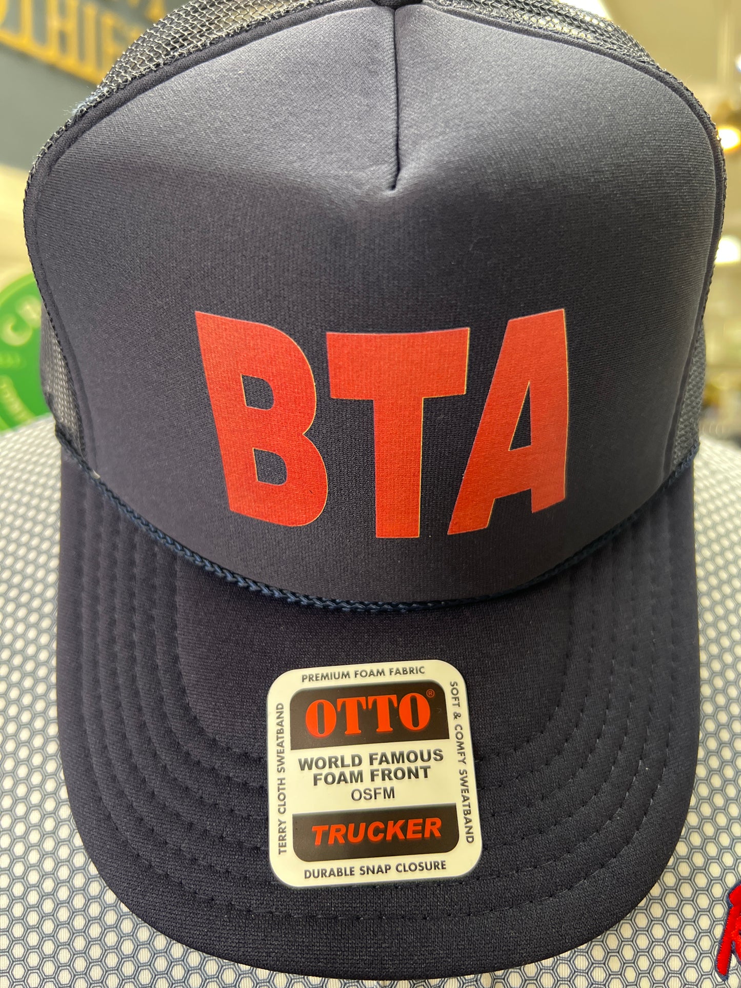 Navy Hat-Red “BTA”