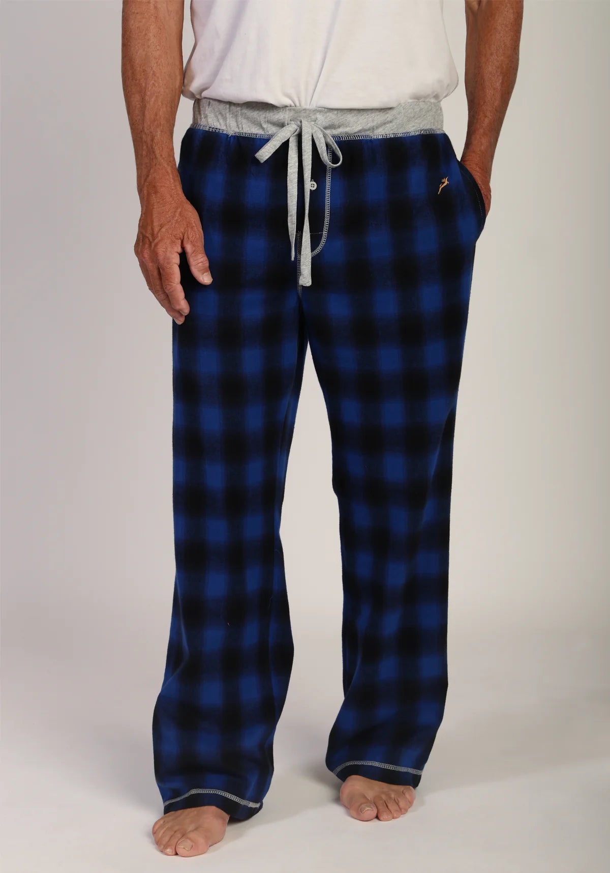 True Grit Summit Checks Flannel Pant - Blue/Black
