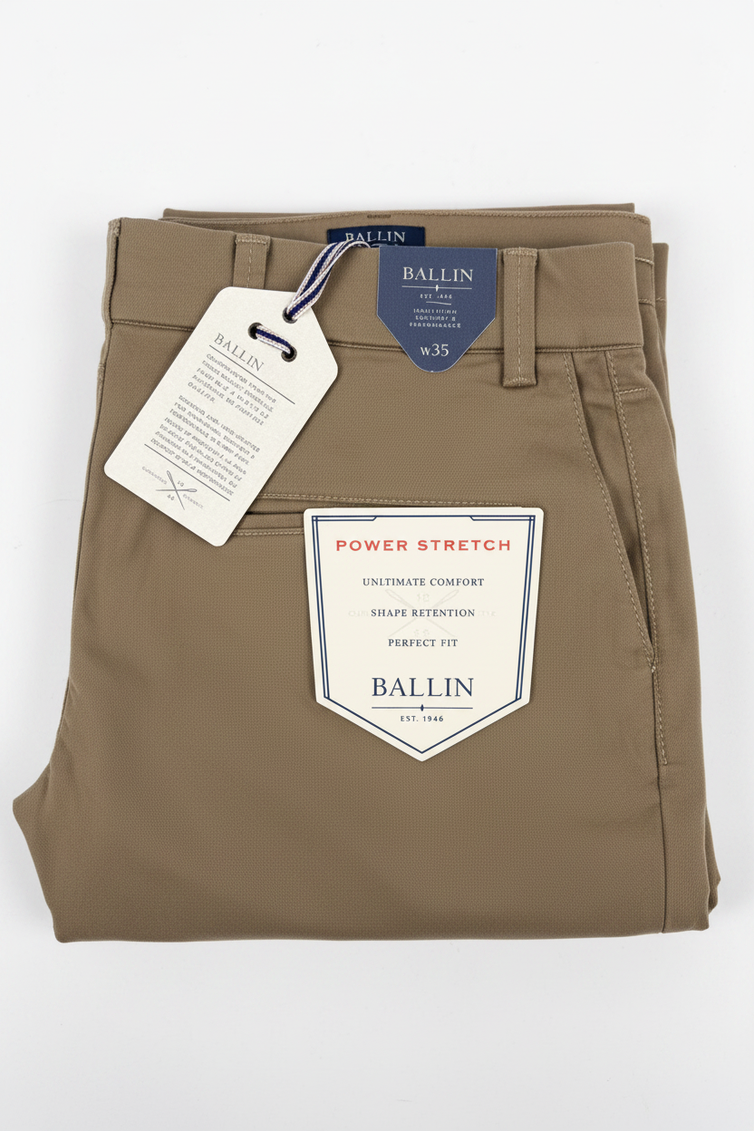 Pima Cotton Pant - B Tan